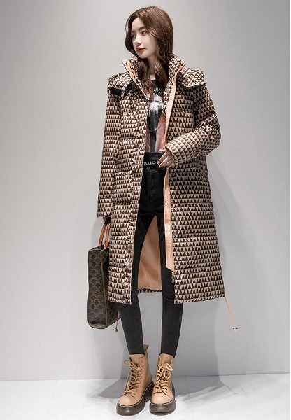 冬 綿の服 韓国風 　レディース暖かい コート トップス ファッシ長い厚いコート ★S-XL｜ドレミファソラ・ねこ