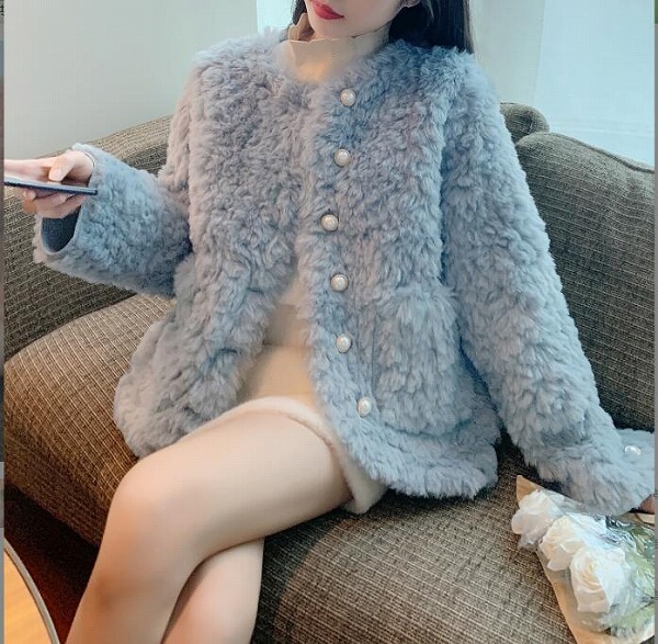 秋と冬コート コート 韓国風 　レディースぬいぐるみコート ファッション厚いコート ★S-L
