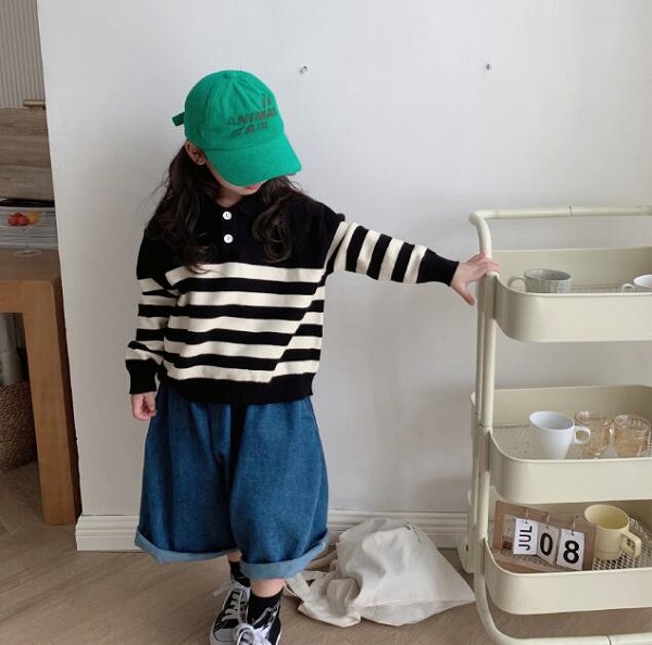 子供服　セーター　トップス　長袖　プルオーバー　キッズ服　男女兼用　春秋新作　無地｜ドレミファソラ・ねこ 7,306円