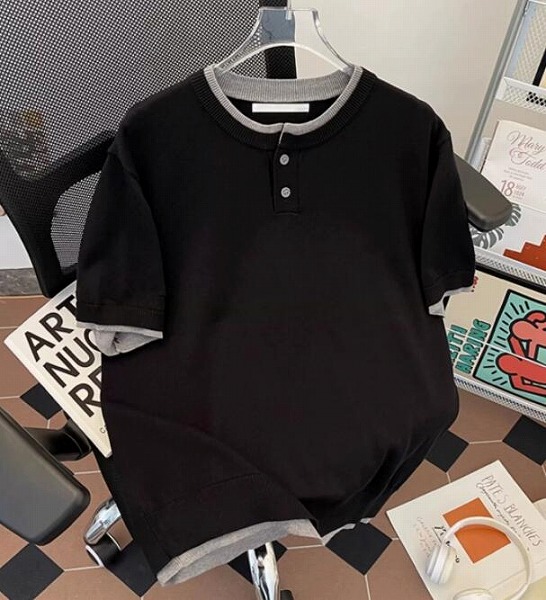 トップス Tシャツ 半袖 ブラウス ニット レイヤード 冷感
