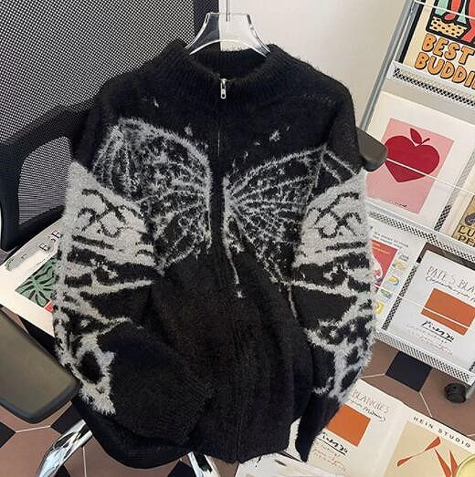メンズ　トップス ニット セーター 毛糸 秋冬 あったかい カーディガン｜ドレミファソラ・ねこ
