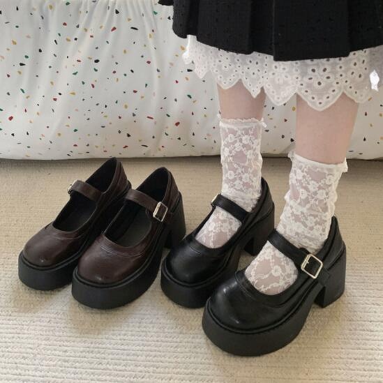 シューズ 靴 レディース パンプス ローファー 厚底 フェイクレザー メアリージェーン 10,820円
