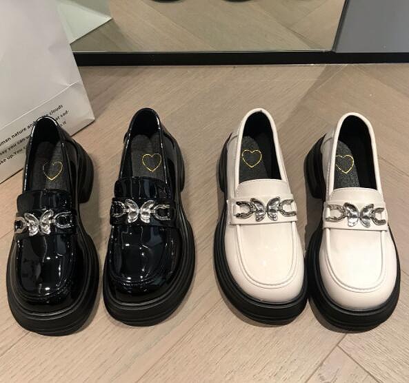 シューズ 靴 レディース パンプス フェイクレザー ローファー 厚底 メアリージェーン 10,220円
