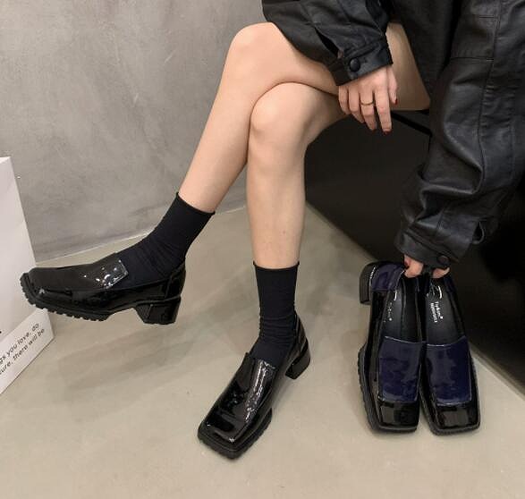 秋冬　靴 レディース シューズ 靴 パンプス ローファー 革靴 フェイクレザー