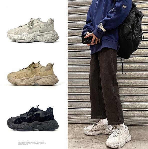 春夏 メンズ 靴 スニーカー シューズ 運動すること靴 お出かけ レトロ 好いたらしい 厚底