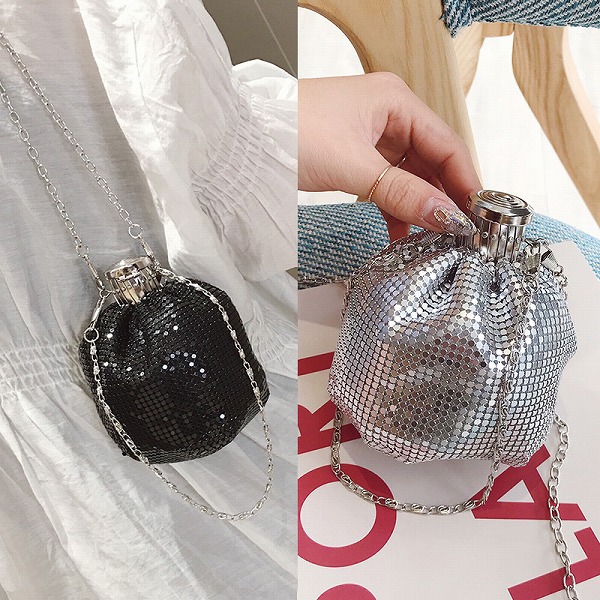 新作レディースファッション　オシャレ　スパンコール　ミニファッションバケツバッグ