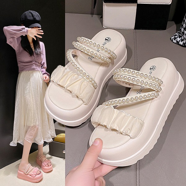 家庭用スリッパサンダル 新作 流行り物厚底家庭用スリッパ レーディスファション商いもの