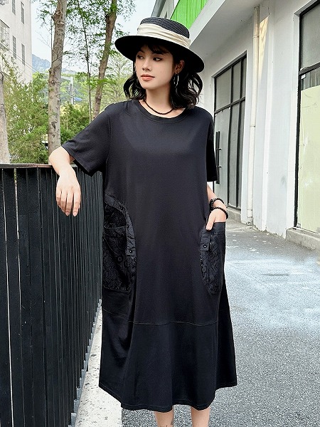 新作レディース流行り物 心地よい ゆったり 半袖Ｔシャツ風衣装