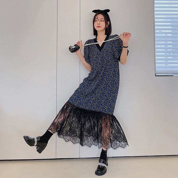 レーディスファション商品　カジュアルワンピース　ゆったりワンピース