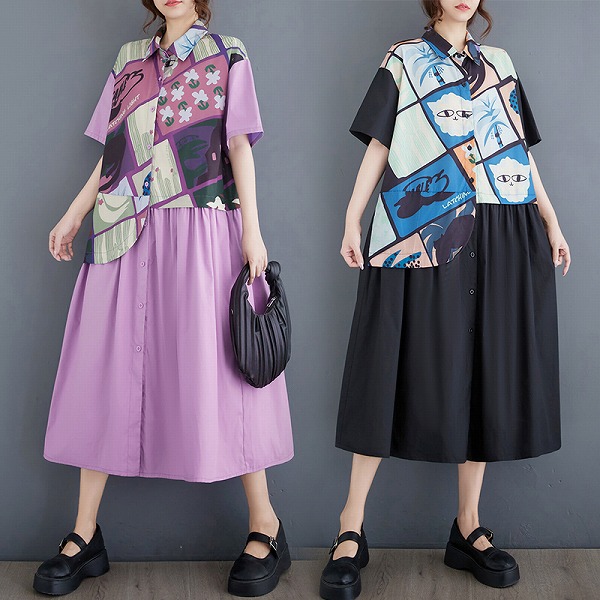 半袖ワンピース　レディースファション商品　おしゃれワンピース　カジュアルワンピース