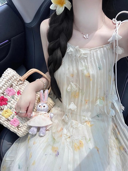 夏レディースファッション　セクシー　オシャレ　ビーチ　キャミソールワンピース