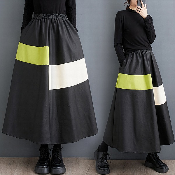 ゆったりとしたオーバーサイズのスカート　レーディスファション商品　人気スカート