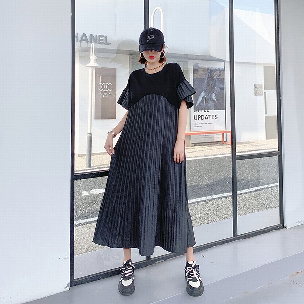 夏の着やせファッションワンピース カジュアルワンピース レーディスファションワンピース|ドレミファソラ・ねこ