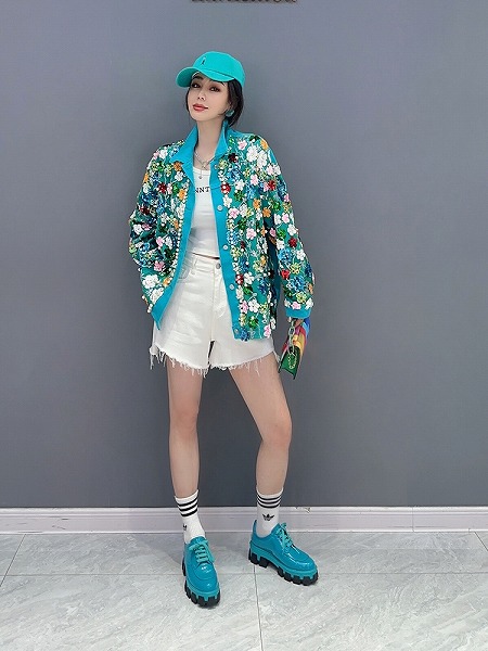 おしゃれ　カジュアル　単品　花柄　シャツコート　ファショントップス　人気商品