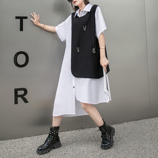 夏のゆったりとした洋風衣装 のレディースファション商いもの 個人的特徴的衣装