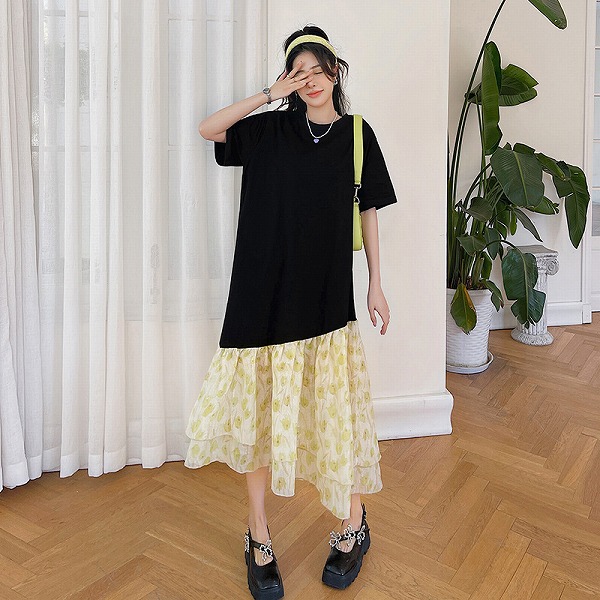 レディースファション商品　ゆったりサイズワンピース　カジュアルワンピース　人気