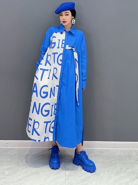 レディースファション服　ワンピース　シャツ風ワンピース　おしゃれワンピース