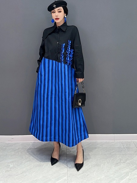 レディースファション服　ワンピース　シャツ風ワンピース　おしゃれワンピース