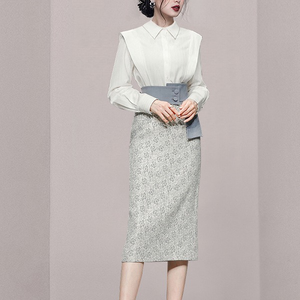 レディースファション服 衣装 流行り物2点仕掛ける プルオーバー スコート