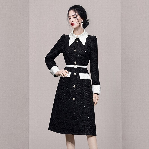 レディースファション服 コートワンピース 着?せ 人気商品 通勤 ファション服|ドレミファソラ・ねこ