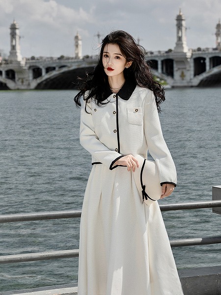 春と秋の新高級感2点セット ワンピース レディースファション服 ワンピース|ドレミファソラ・ねこ