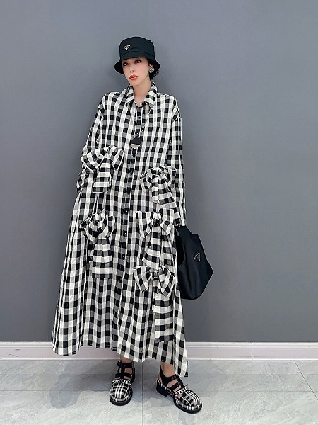 スタイリッシュなワンピースシャツワンピース人気商品レディースファション服