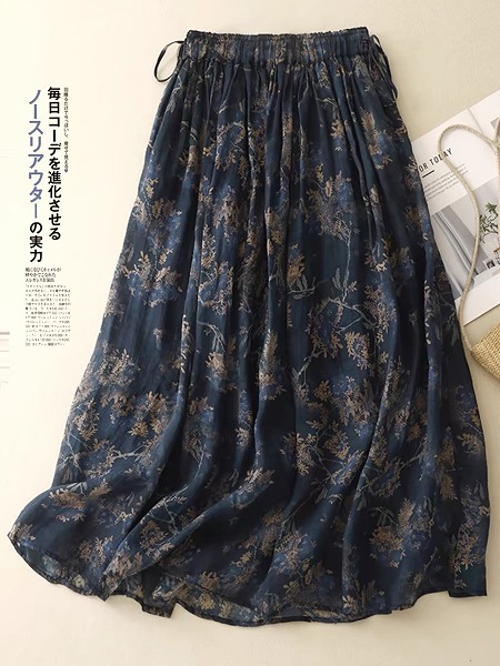 新作レディース流行り物 心地好い 今めかしい 刷り上げる 花柄 半身スコート