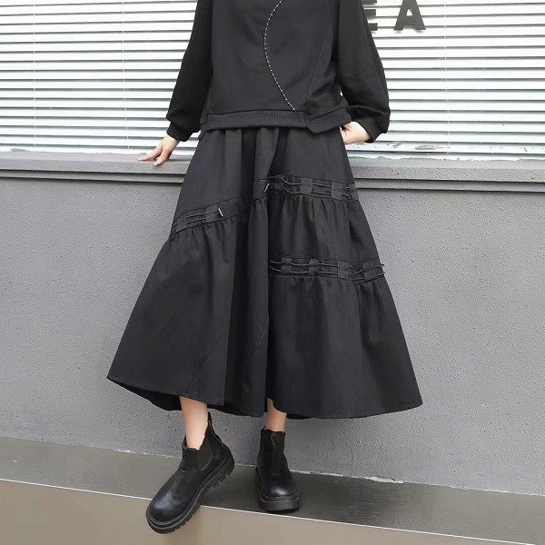 新作の半身スカート A字スカート レーディスファション洋服 個性的スカート|ドレミファソラ・ねこ
