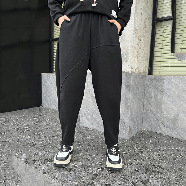 秋冬の新作ゆったり着やせパンツ　ハイウエストズボン　レーディスファション洋服｜ドレミファソラ・ねこ 7,805円