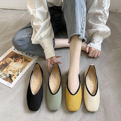 バレーパステル色の底小っちゃい足美脚ファッションフラットル