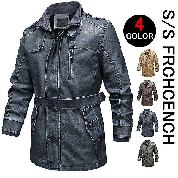 puジャケット 本革風