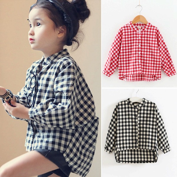 子供服ブラウス長袖フリル