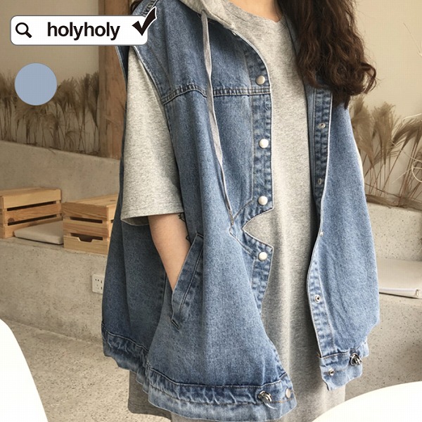ベストトップスカットソーデニムベ?