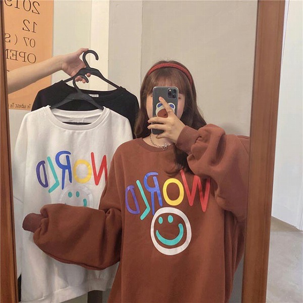柄パーカーレディース