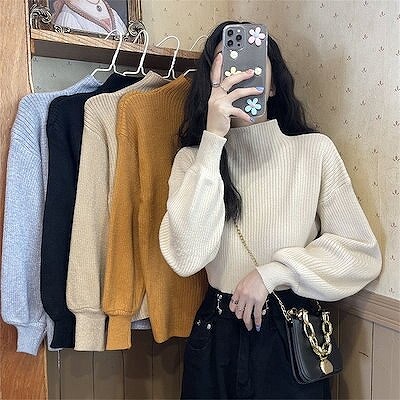 ハイネックセーター