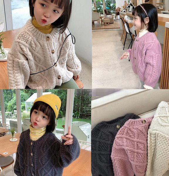 子供ニットカーディガン女の子