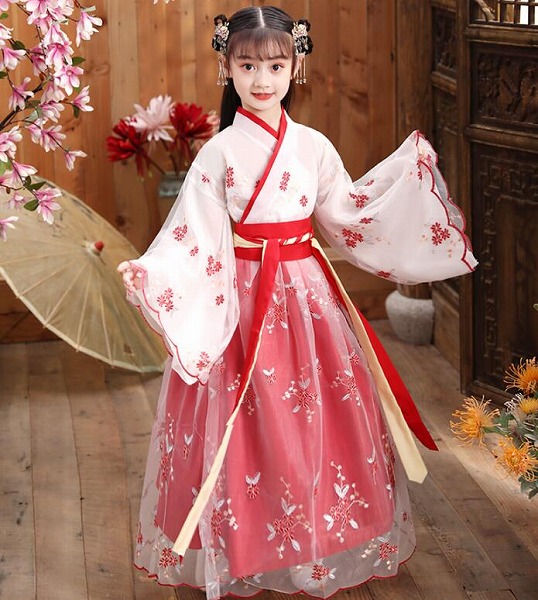 好いたらしい中華服赤ちゃん瀬戸もの服御姉さん漢服唐装中華コスプレお召しもの中国風一こま高座お召しもの華流コスチュームキッズ