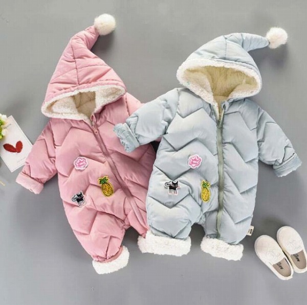 裏起毛ベビー服ベビーロンパース