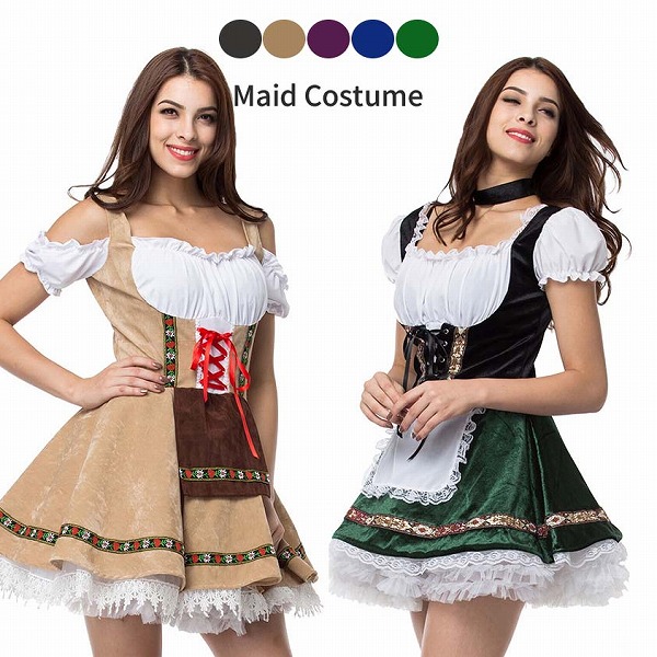 ハロウィンコスプレメイド服