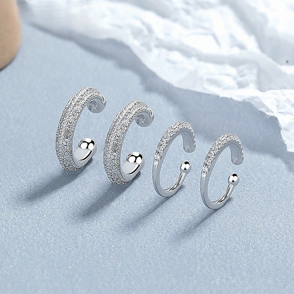 100％S925シルバー イヤーカフ　CB-A-67-19　　高品質シルバーアクセサリー