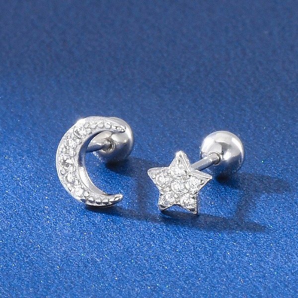 100％S925シルバー ピアス　　DWY-E01421　ネジ式　高品質シルバーアクセサリー