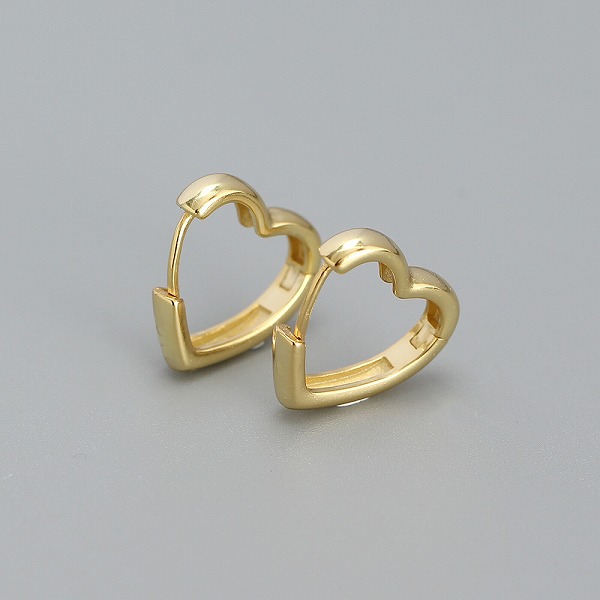 100％S925シルバー 　イヤーロブピアス 18K金メッキ JH-YHE0608 高品質アクセサリー