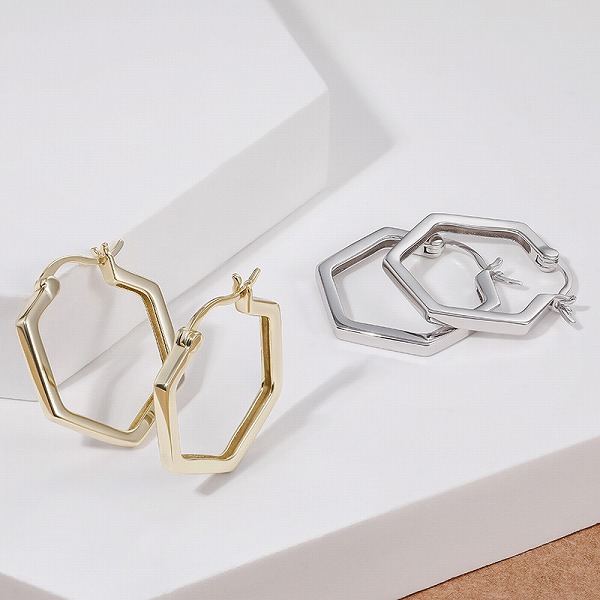 100％S925シルバー ピアス　14K金メッキ　YF-YCYES006031 高品質アクセサリー
