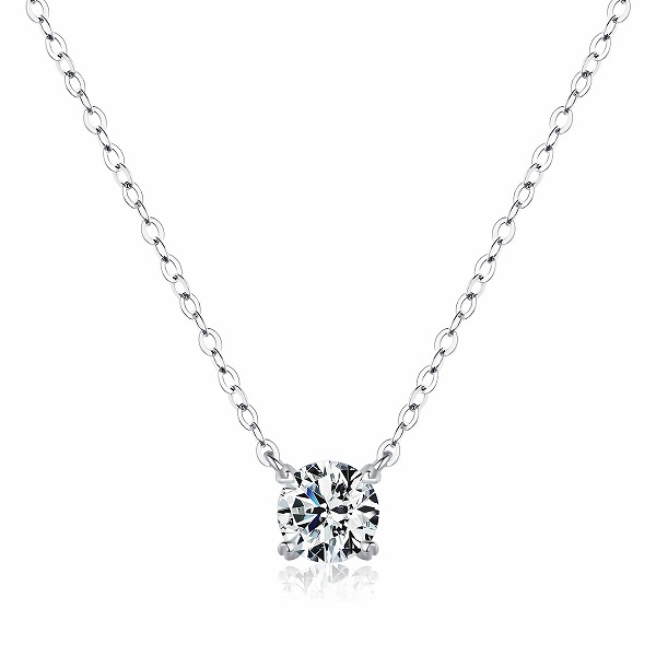 100%S925シルバーネックレス　モアサナイト石　CZH-MSN0046　高品質アクセサリー　個性的アクセサリー