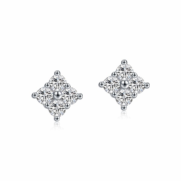 100%S925シルバーピアス　　モアサナイト石ピアス　CZH-MSE0024　高品質アクセサリー