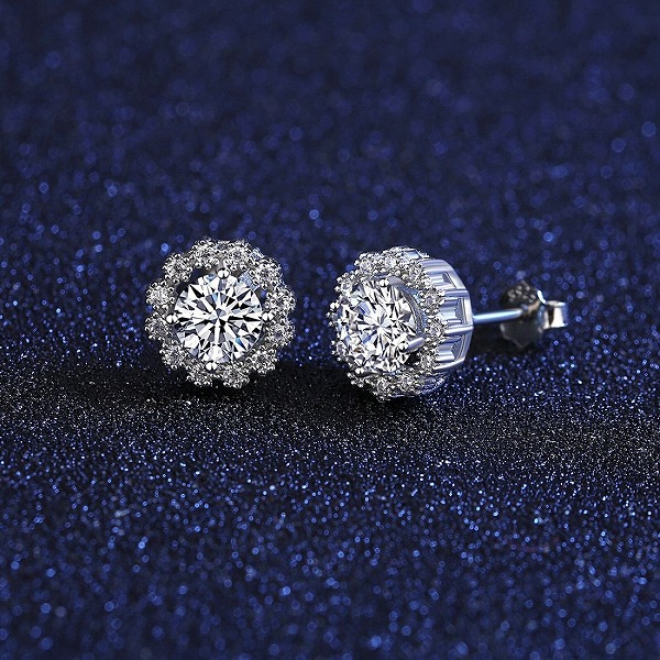 S925シルバーピアス　　モアサナイト石ピアス　ML-MSE004　高品質アクセサリー 19,246円