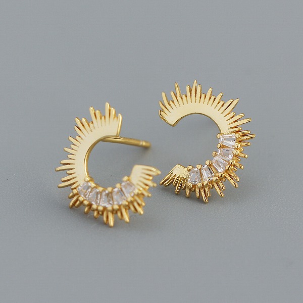100％S925シルバー イヤーカフ　 18K金メッキ　JH- YHE0433 高品質アクセサリー