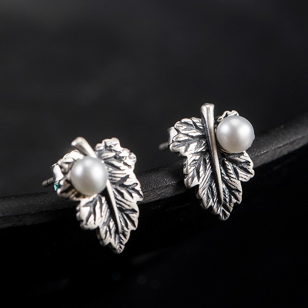 100％S925シルバー 　もみじ　　高品質シルバアクセサリー