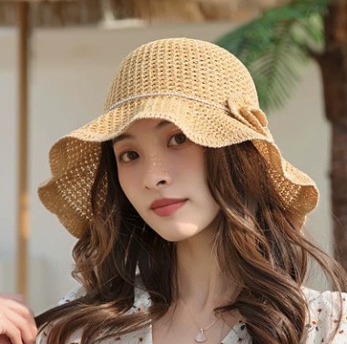 【夏新作】韓国風 レディース★奥ゆかしいかぶり笠★日焼御仕舞い シェーディング 井戸釣瓶のかぶり笠★通気性威風堂々たる★ 4色 バッグ・小物・ブランド雑貨-帽子-レディース帽子