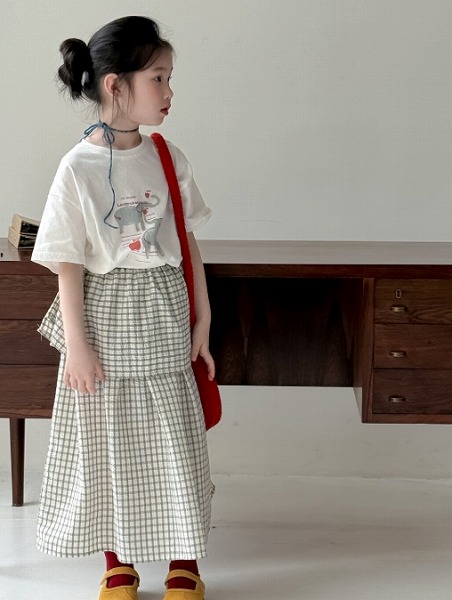 【夏新作】韓国風赤ちゃん服★キッズ服★半袖プルオーバー トップス★スコート★  90－150コマーシャル